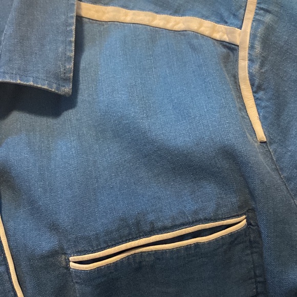 Iro Antoine Denim and Leather shirt - Picture 9 of 10